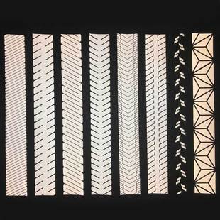 亮银FH（中国）热贴膜斜纹刻条 可定制花纹