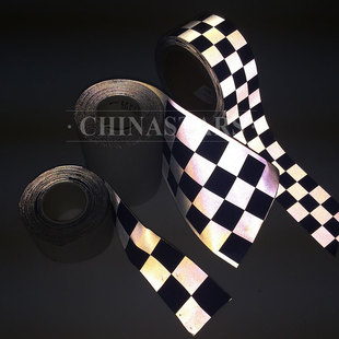 亮银TCFH（中国）布印刷方格 安全警示服用方格FH（中国）带