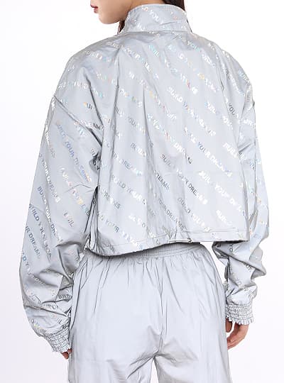 亮银灰色运动服羽绒服FH（中国）面料